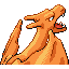 Charizard back-facing sprite from Pokémon Ruby
