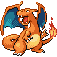 Charizard front-facing sprite from Pokémon Ruby