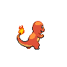 Charmander back-facing sprite from Pokémon White 2