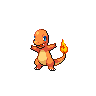 Charmander front-facing sprite from Pokémon Black