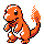 Charmander front-facing sprite from Pokémon Crystal