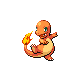 Charmander front-facing sprite from Pokémon Pearl
