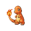 Charmander front-facing sprite from Pokémon Emerald