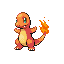 Charmander front-facing sprite from Pokémon FireRed