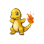 Charmander shiny front-facing sprite from Pokémon FireRed