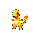 Charmander shiny front-facing sprite from Pokémon HeartGold