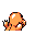 Charmander back-facing sprite from Pokémon Red