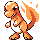 Charmander front-facing sprite from Pokémon Red