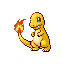 Charmander shiny front-facing sprite from Pokémon Sapphire
