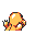 Charmander back-facing sprite from Pokémon Yellow