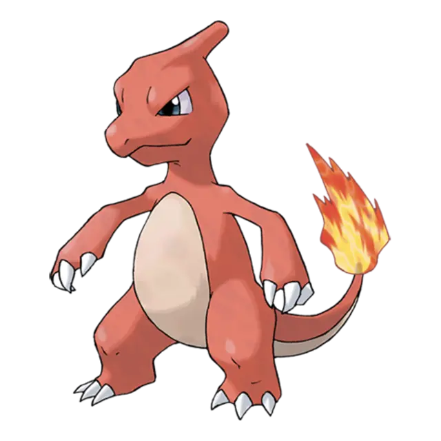 Charmeleon, the Flame Pokémon — Fire-type Pokémon official artwork