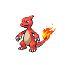 Charmeleon front-facing sprite from Pokémon Black 2