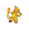 Charmeleon shiny back-facing sprite from Pokémon Black 2