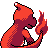 Charmeleon back-facing sprite from Pokémon Crystal