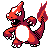 Charmeleon front-facing sprite from Pokémon Crystal