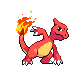 Charmeleon front-facing sprite from Pokémon Pearl