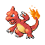 Charmeleon front-facing sprite from Pokémon FireRed