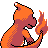 Charmeleon back-facing sprite from Pokémon Gold