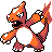 Charmeleon front-facing sprite from Pokémon Gold