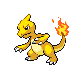 Charmeleon shiny front-facing sprite from Pokémon SoulSilver