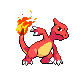 Charmeleon front-facing sprite from Pokémon Platinum