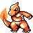 Charmeleon front-facing sprite from Pokémon Red