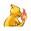 Charmeleon shiny back-facing sprite from Pokémon Ruby