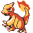 Charmeleon front-facing sprite from Pokémon Yellow