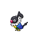 Chatot front-facing sprite from Pokémon Diamond