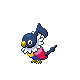 Chatot shiny front-facing sprite from Pokémon Diamond
