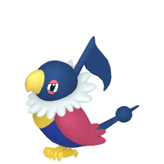 Chatot shiny front-facing sprite from Pokémon X