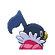 Chatot shiny back-facing sprite from Pokémon Platinum