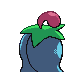 Cherrim shiny back-facing sprite from Pokémon Pearl
