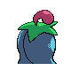 Cherrim shiny back-facing sprite from Pokémon SoulSilver