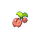Cherubi shiny front-facing sprite from Pokémon HeartGold
