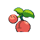 Cherubi shiny back-facing sprite from Pokémon Platinum