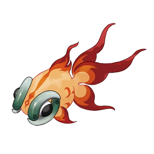Chi Yu, the Ruinous Pokémon — Dark/Fire-type Pokémon official artwork