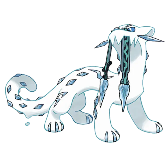 Chien Pao, the Ruinous Pokémon — Dark/Ice-type Pokémon official artwork