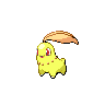 Chikorita shiny front-facing sprite from Pokémon Black