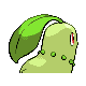 Chikorita back-facing sprite from Pokémon Diamond