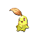 Chikorita shiny front-facing sprite from Pokémon Diamond