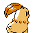 Chikorita shiny back-facing sprite from Pokémon Silver
