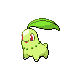 Chikorita front-facing sprite from Pokémon SoulSilver