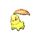 Chikorita shiny front-facing sprite from Pokémon SoulSilver