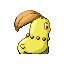 Chikorita shiny back-facing sprite from Pokémon Sapphire