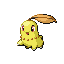 Chikorita shiny front-facing sprite from Pokémon Sapphire