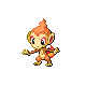 Chimchar front-facing sprite from Pokémon Pearl