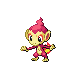 Chimchar shiny front-facing sprite from Pokémon Pearl