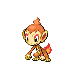 Chimchar front-facing sprite from Pokémon Platinum