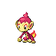 Chimchar shiny front-facing sprite from Pokémon Platinum